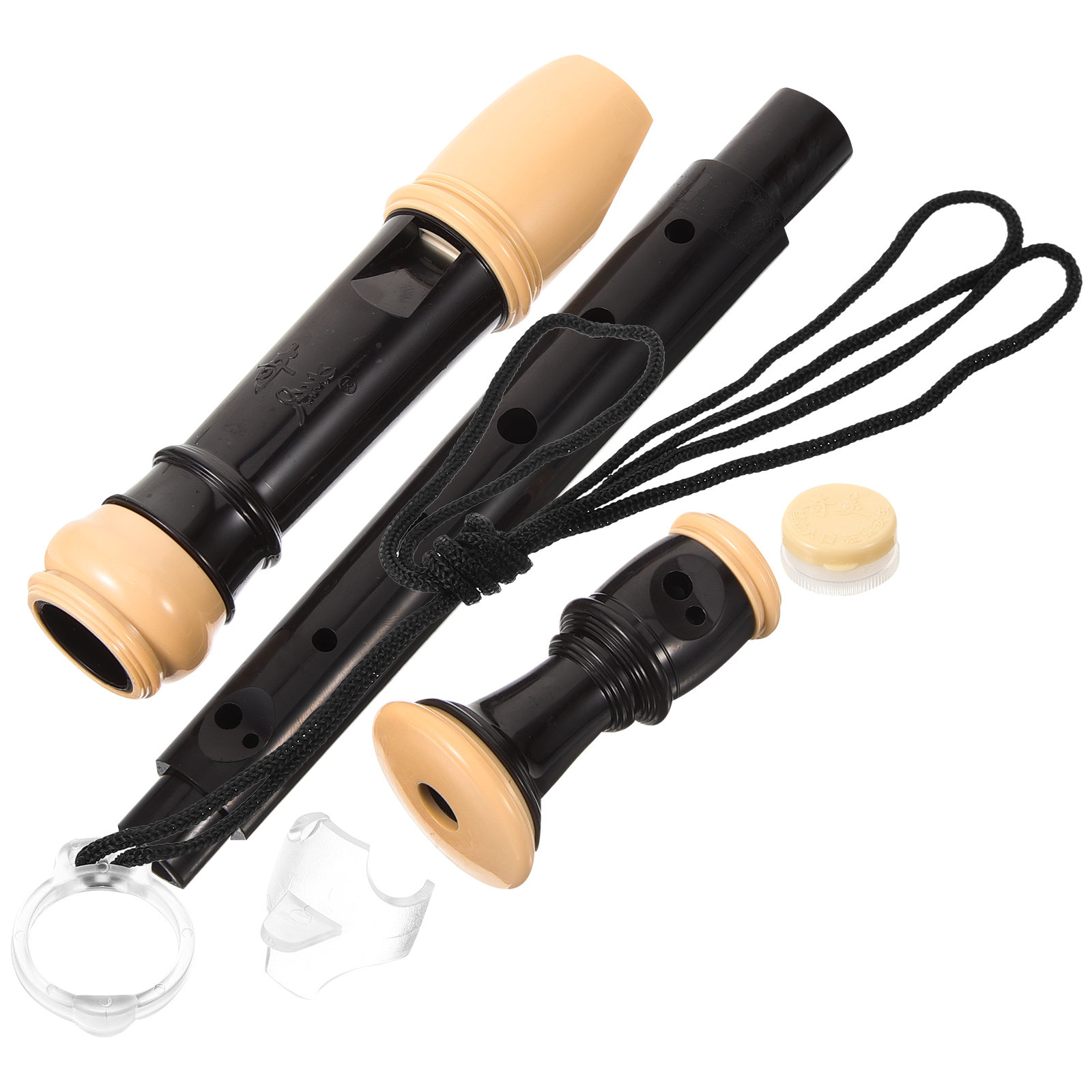 Soprano Recorder Plastic - 1Set Rekorder Soprano 8-Lubang Gaya Jerman