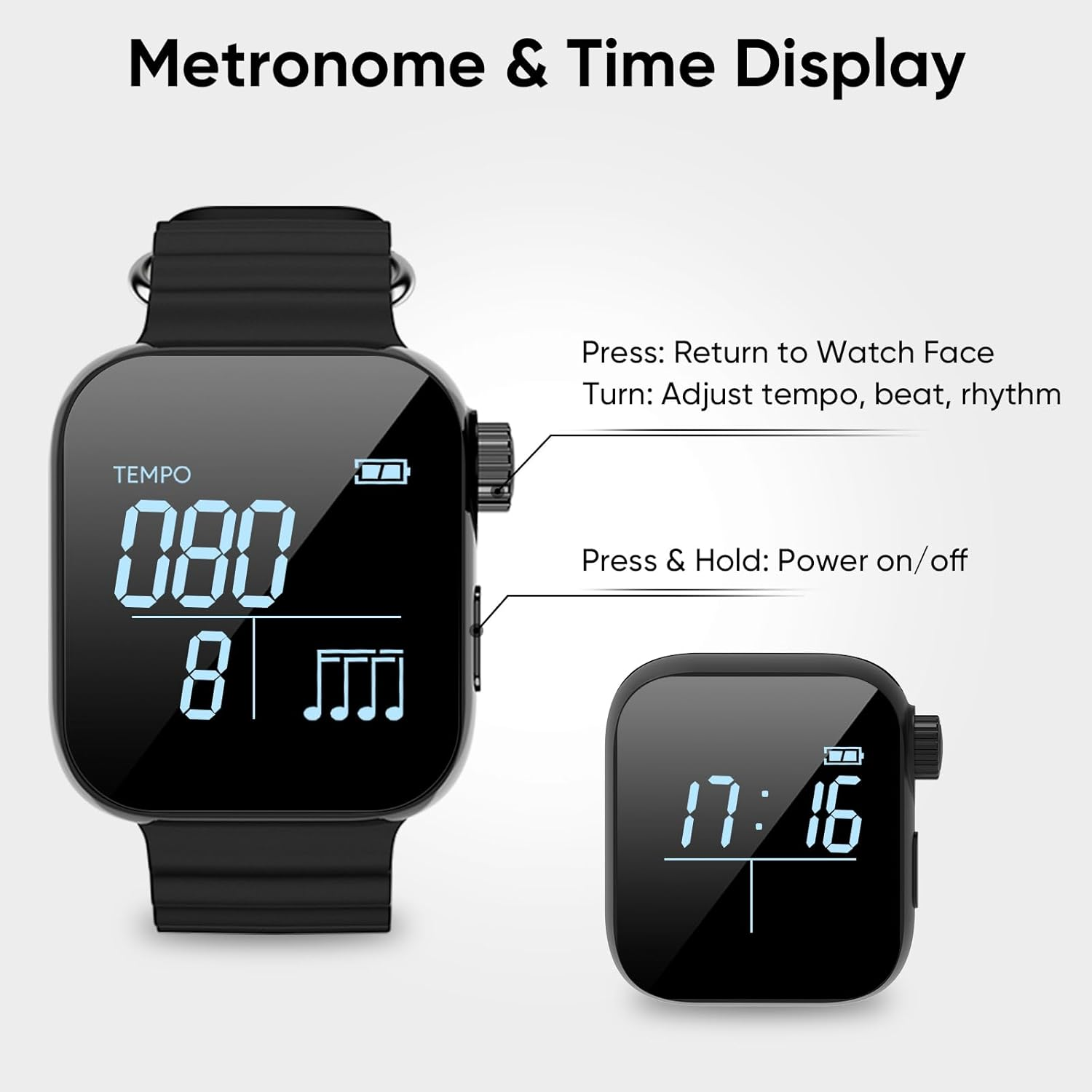 Musical Instrument Drum - Metronom Getar yang Dapat Dipakai 40-240