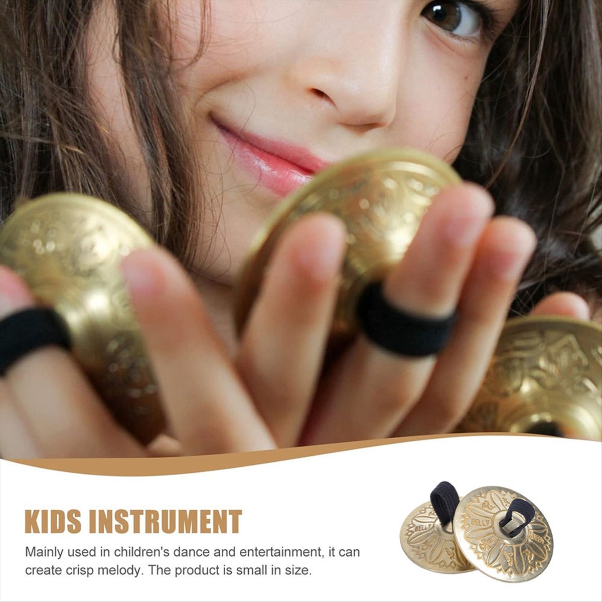 Musical Instrument Zills - Simbal Jari T34C, Simbal Tangan untuk