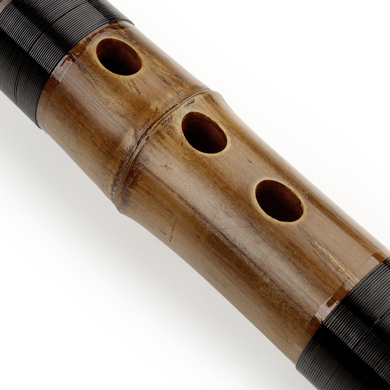 Musical Instrument Xun - Seruling Bambu Ungu Tradisional Vertikal Asli