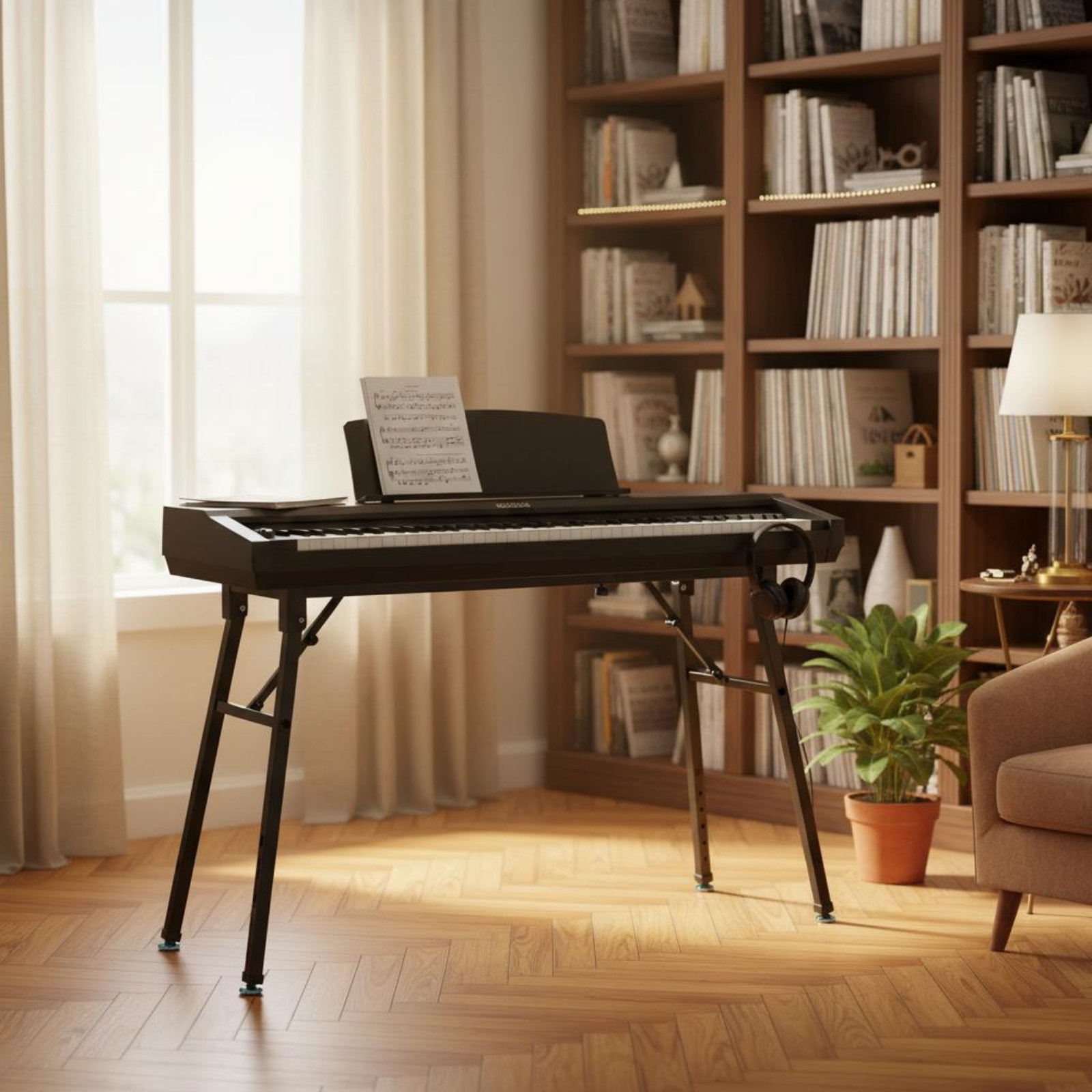 Dudukan Keyboard Lipat Portabe - Musical Instrument Keyboard ulasan dan harga