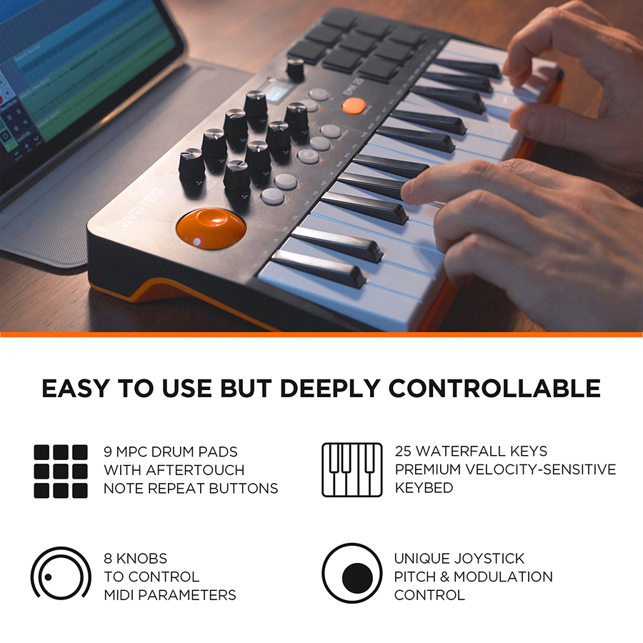 Keyboard MIDI Controller Denga - Musical Instrument Keyboard ulasan dan harga