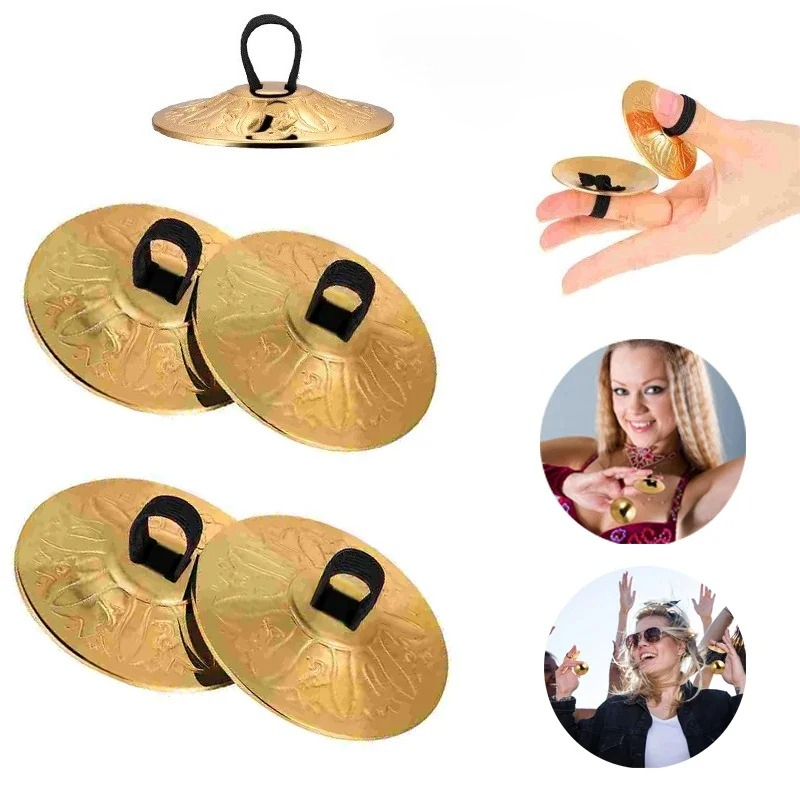 2/4 Buah Simbal Jari Tembaga,  - Musical Instrument Zills ulasan dan harga