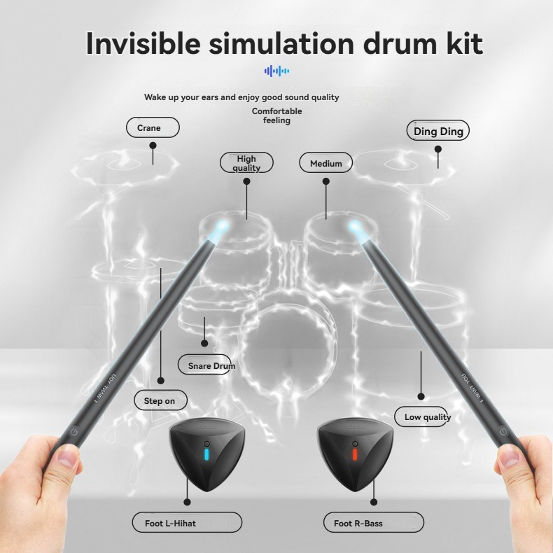 Drum Elektronik Sensorik Gerak - Musical Instrument Virtual ulasan dan harga