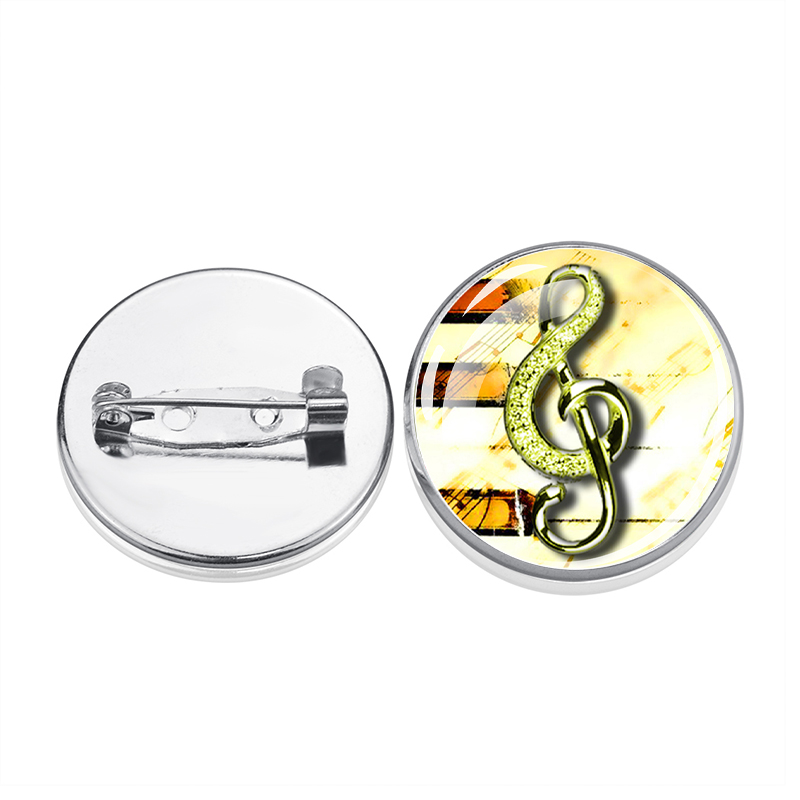 1 buah Bros Perak Cabochon Mot - Musical Instrument Jewelry ulasan dan harga