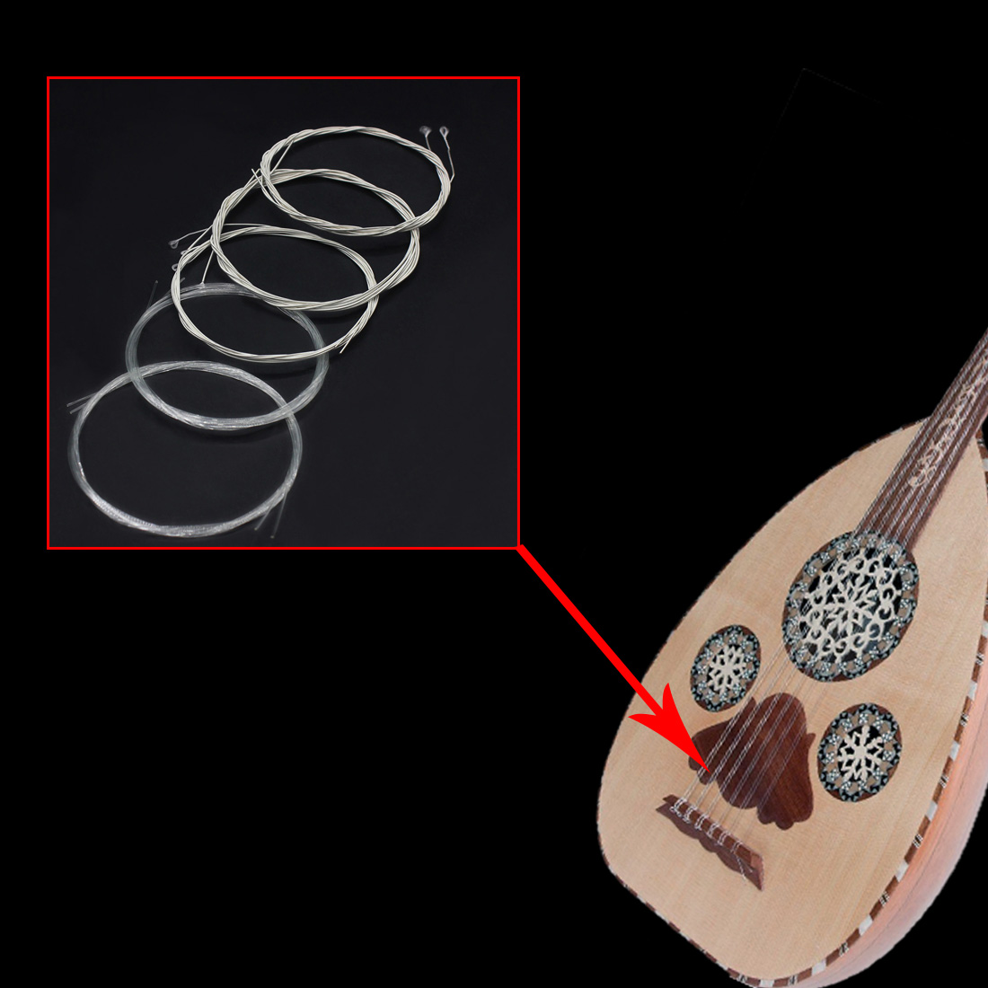 IRIN Oud senar Turki Arab Oud  - Musical Instrument Oud ulasan dan harga
