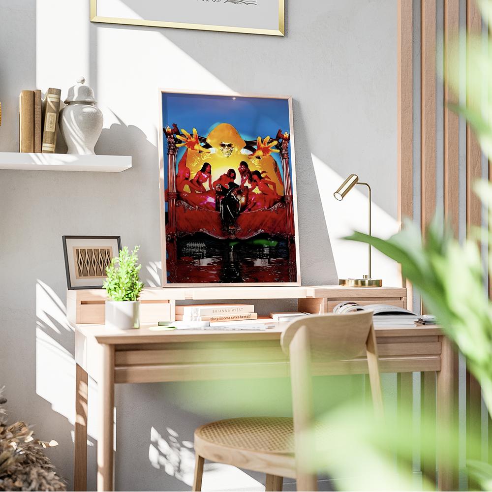 O-OsamaSon Jump Out Poster Sam - Musical Instrument Painting ulasan dan harga