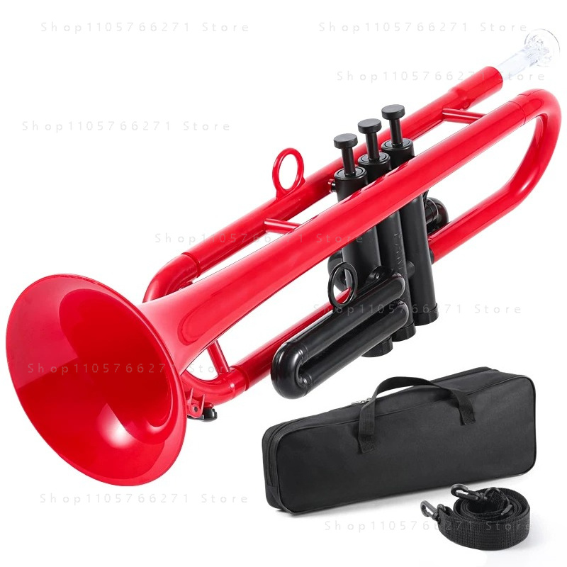 Terompet Plastik B-flat & C-fl - Musical Instrument Band ulasan dan harga