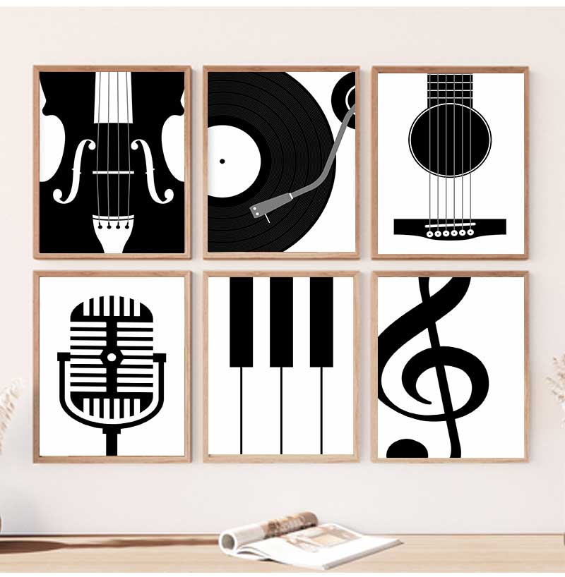 Poster instrumen minimalis dan - Picture Of Musical Instrument ulasan dan harga