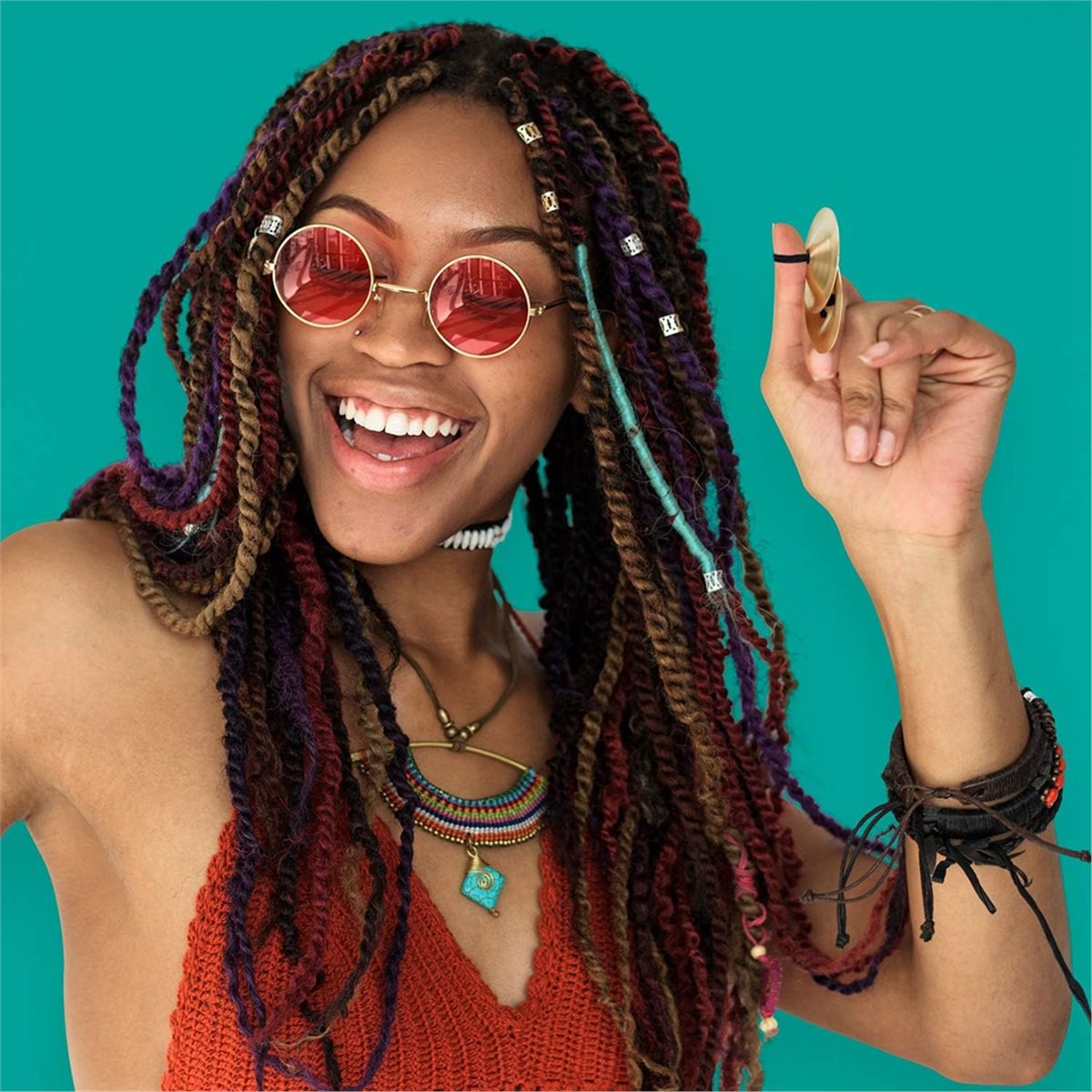 6 Buah Simbal Jari Alat Musik  - Musical Instrument Zills ulasan dan harga