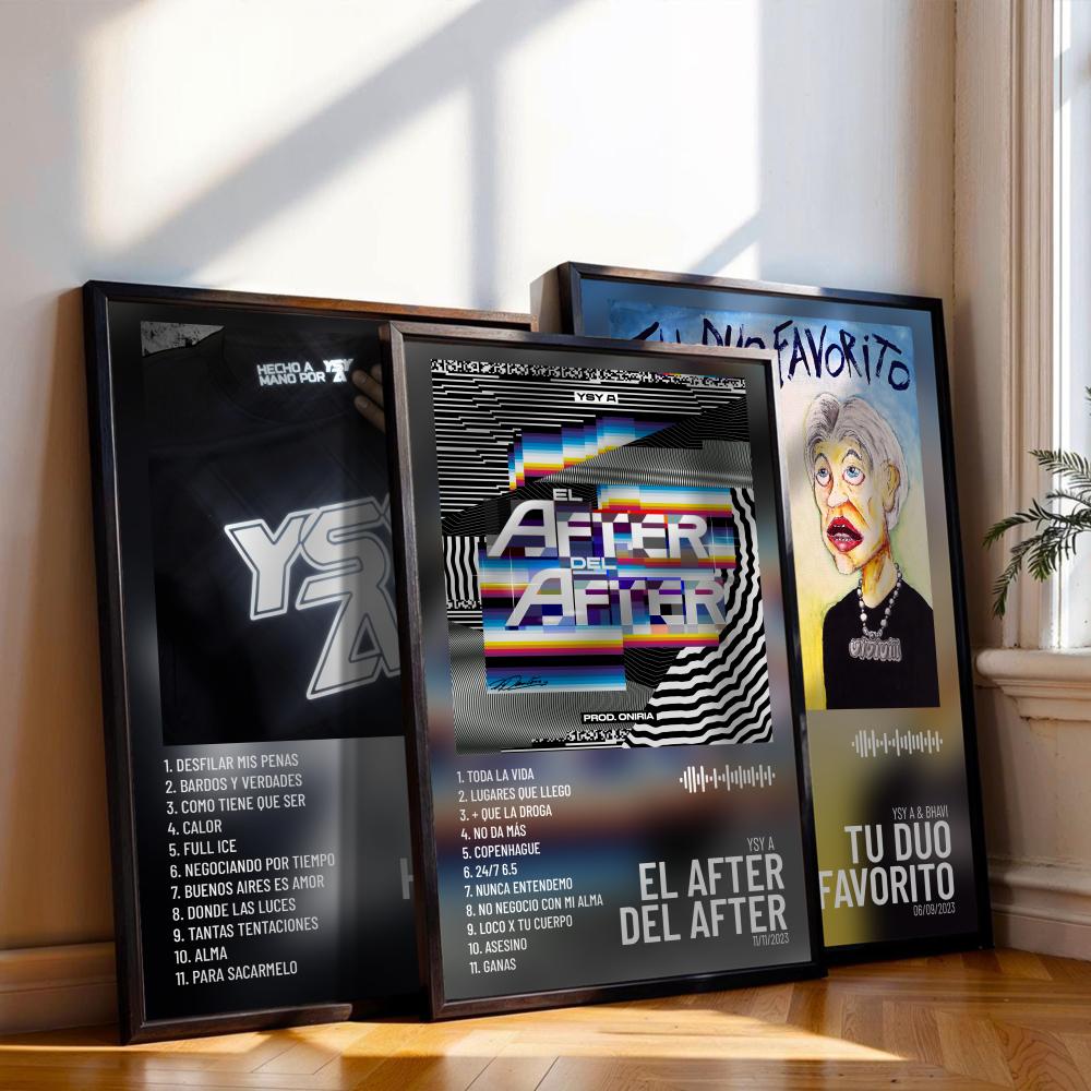 YSY Poster Sampul Album Musik  - Musical Instrument Painting ulasan dan harga