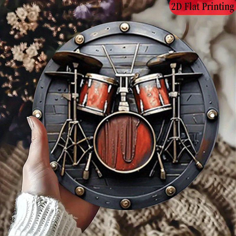 Plakat logam retro musik rock  - Musical Instrument Drum ulasan dan harga